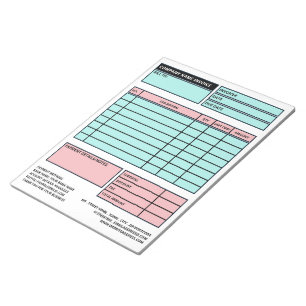Large Professional Business Invoice/Quotation Notepad