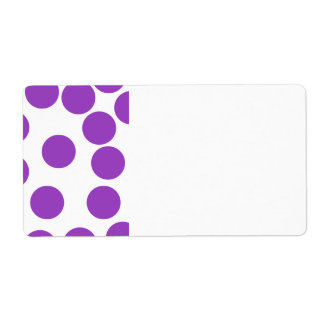 Large Purple Dots on White.