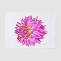 Large Purple Flower Tissue Paper For Decoupage