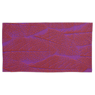 Large Purple Leaf Pillowcase