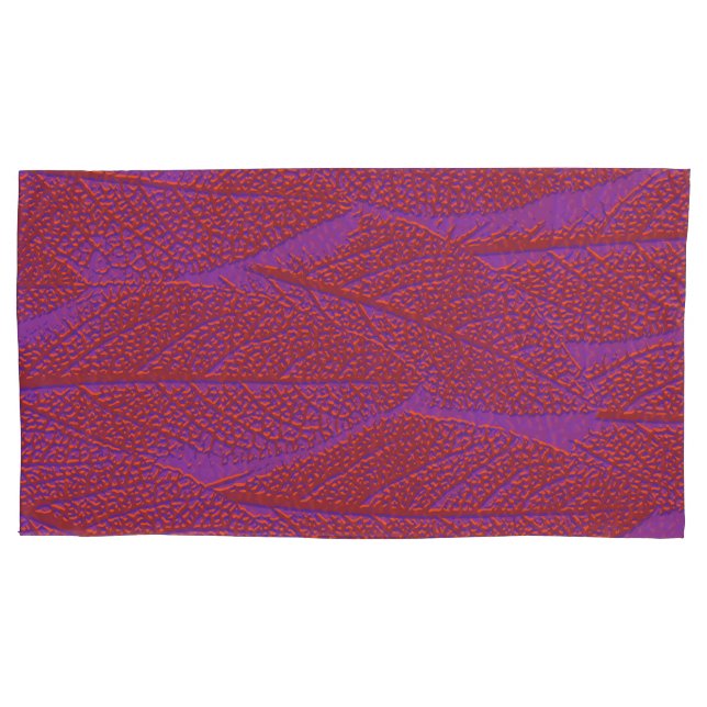 Large Purple Leaf Pillowcase (Front-Left)