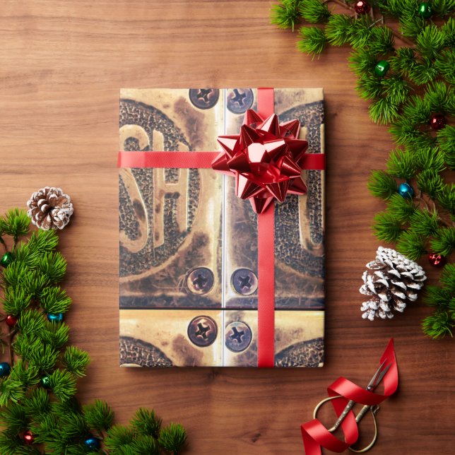 Large Push Print Wrapping Paper (Holiday Gift)