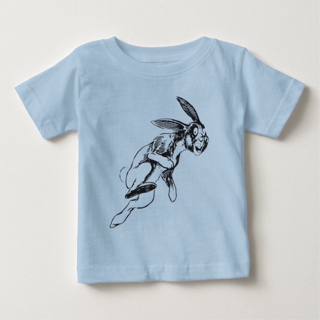 Large Rabbit Bunny Jack Rabbit T-Shirt (Front)