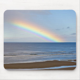 Large rainbow over the Pacific Ocean at Mouse Pad