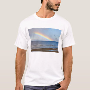 Large rainbow over the Pacific Ocean at T-Shirt