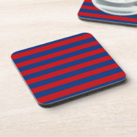 Large Red and Blue Horizontal Stripes