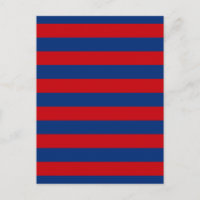 Large Red and Blue Horizontal Stripes