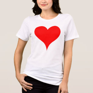 Large Red Heart Tri-Blend Shirt