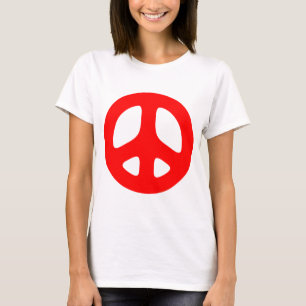 Large Red Peace Sign Top