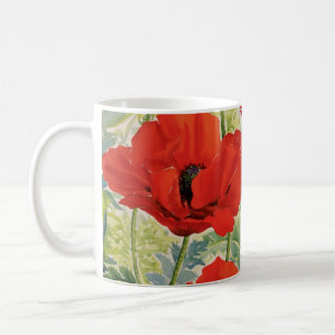 Large Red Poppies Coffee Mug