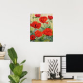 Large Red Poppies Poster (Home Office)