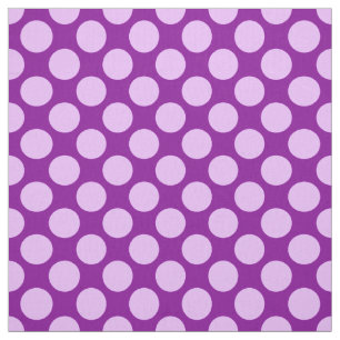 Large retro dots - orchid and purple fabric