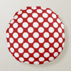 Large retro dots - white and red