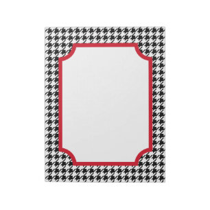 Large Retro Houndstooth Notepad
