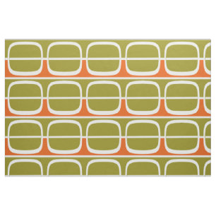 Large Retro Panels White Fabric