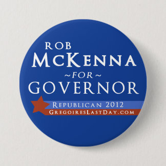 Large Rob McKenna for Governor 2012 Button