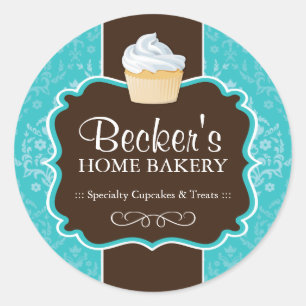Large Round Bakery Packaging Stickers