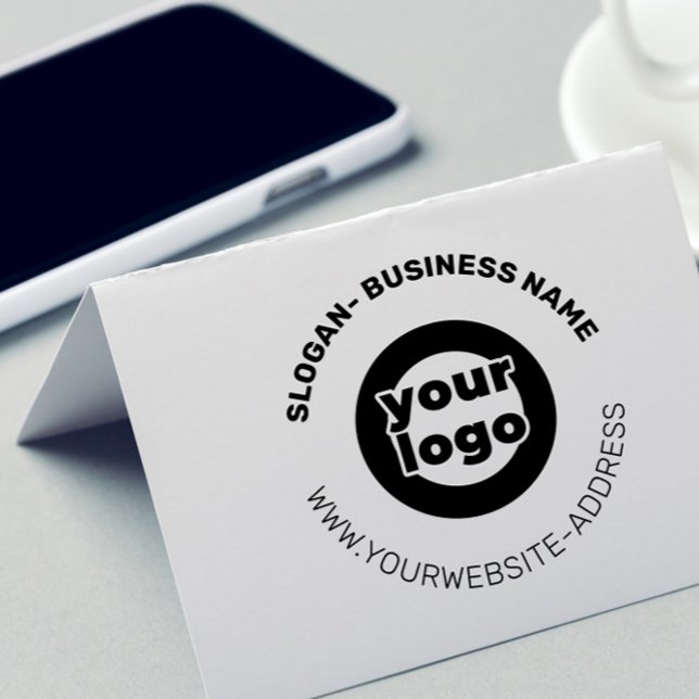 Large Round Business Custom Logo Website Rubber Stamp (Creator Uploaded)