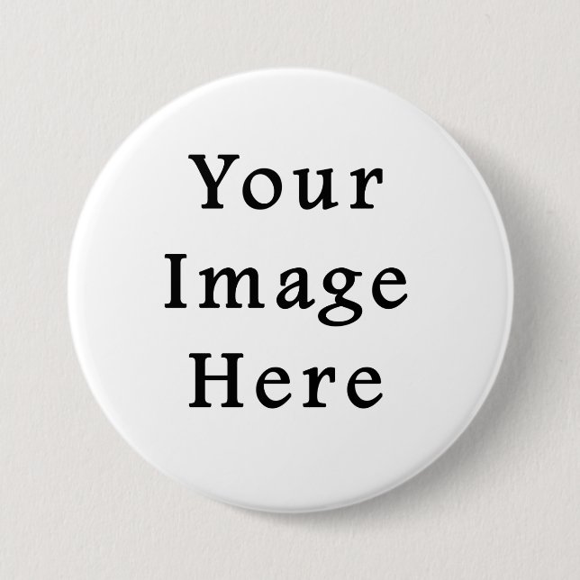 Large Round Button Pin - Customised Template Blank (Front)