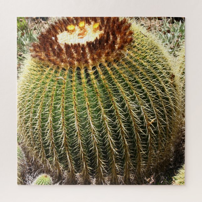 Large Round Prickly Cactus Jigsaw Puzzle (Vertical)