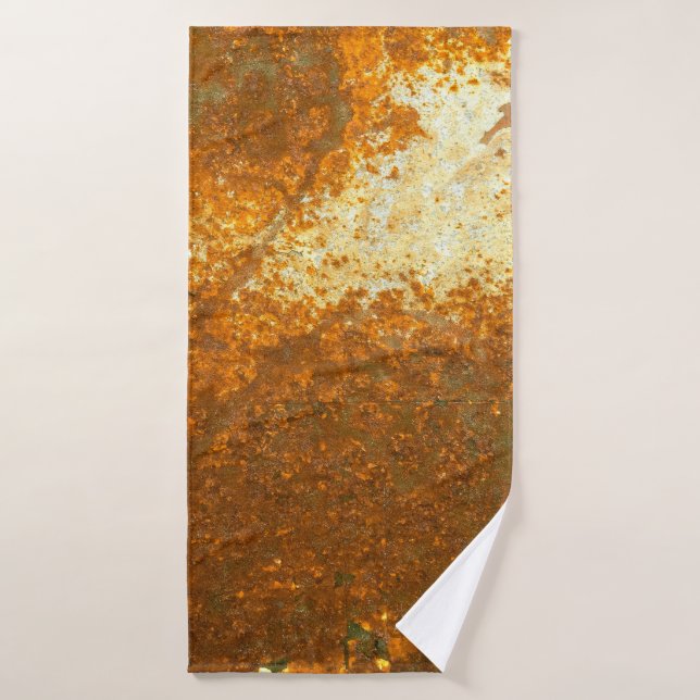 large Rust backgroundabstract, ancient, antique, b Bath Towel (Bath Towel)