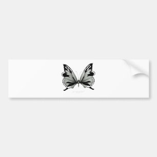 Large Sage Foxtail Butterfly Bumper Sticker