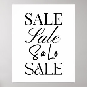 Large Sale Sign, Boutique Sale Poster