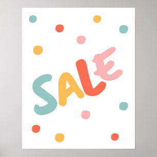 Large Sale Sign, Boutique Sale  Poster