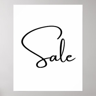 Large Sale Sign, Boutique Sale  Poster