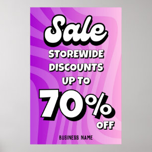 Large Sale Sign with Business Name, Sale Poster