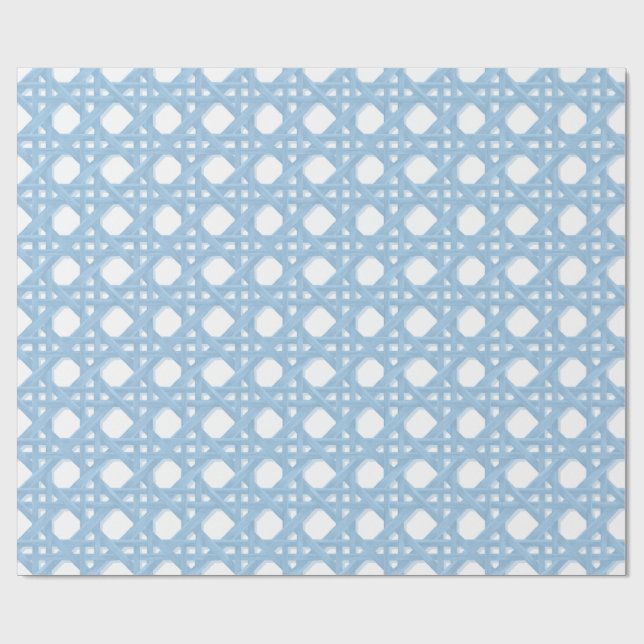 LARGE SALLY CANING IN A1C8E5 AND WHITE WRAPPING PAPER (Flat)