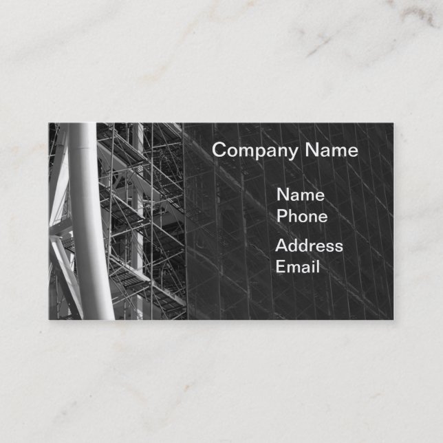 Large Scale Construction Site Business Card (Front)