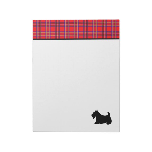 Large Scottish Terrier Notepad (Rotated)