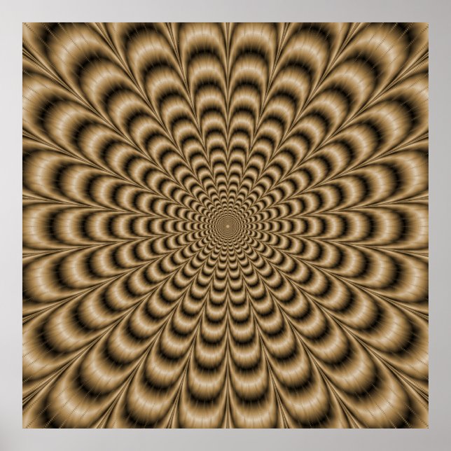 Large Sepia Pulse Poster (Front)