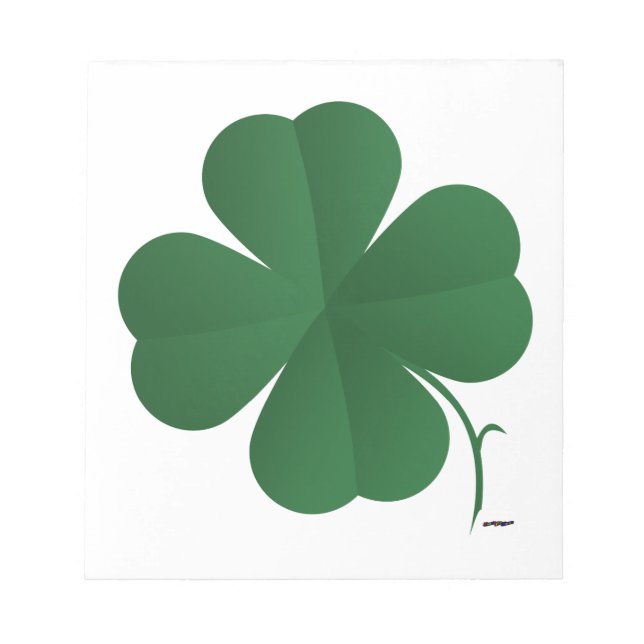 Large Shamrock Notepad (Front)