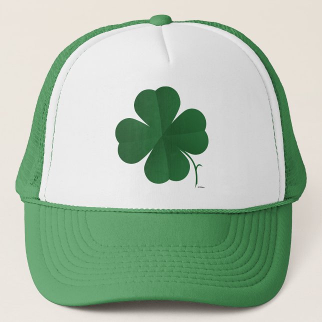 Large Shamrock Trucker Hat (Front)