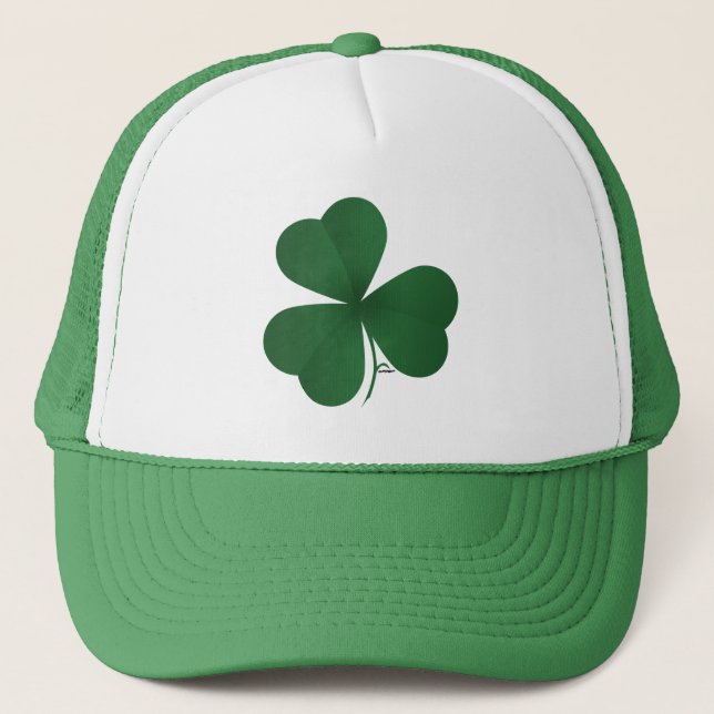 Large Shamrock Trucker Hat (Front)