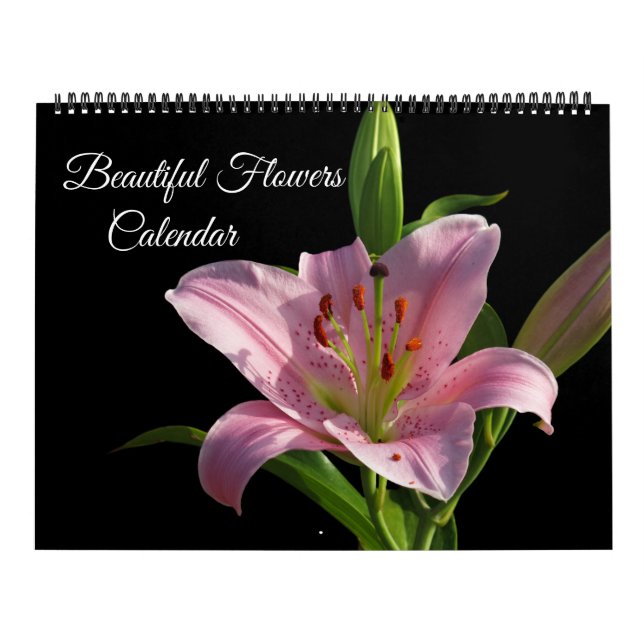 Large Size Beautiful Flowers Calendar (Cover)