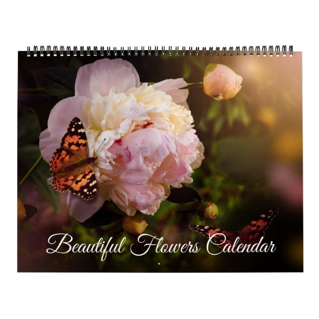 Large Size Beautiful Flowers Calendar (Cover)