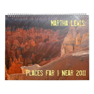 large size  Martha Lewis: Places Far & Near 2011 Calendar