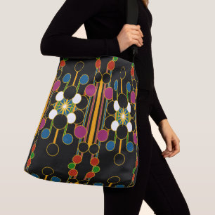 Large-Sized Tote Bag Modern Geometric #4