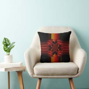 Large Small Stripes With Bow Cushion