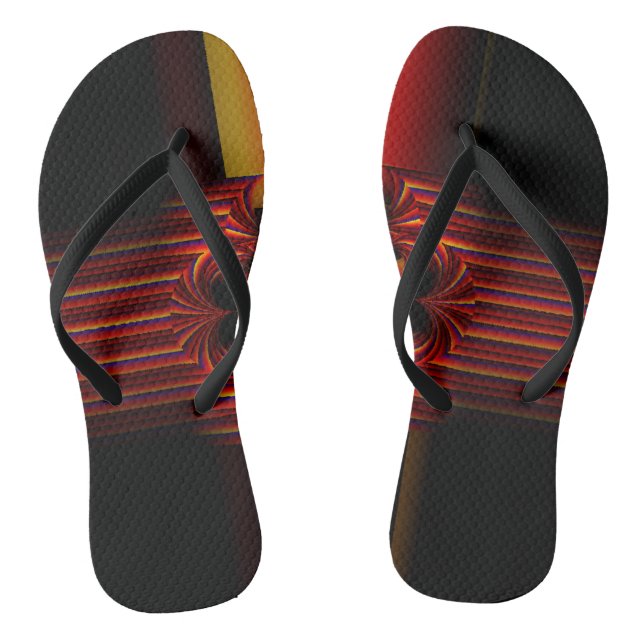 Large Small Stripes With Bow Thongs (Footbed)