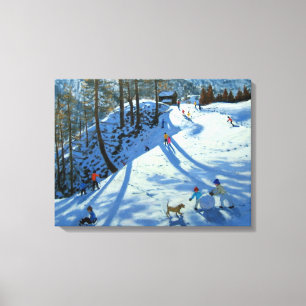 Large Snowball Zermatt Canvas Print