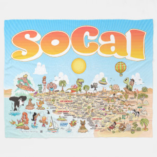Large SoCal Fleece Blanket