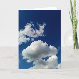 Large soft clouds card