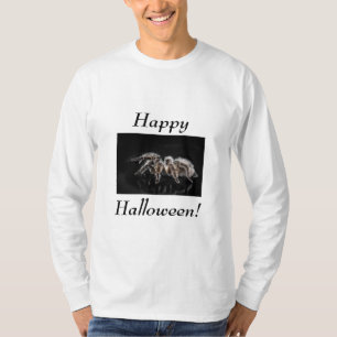 Large spider, "Happy Halloween"long sleeve T-Shirt