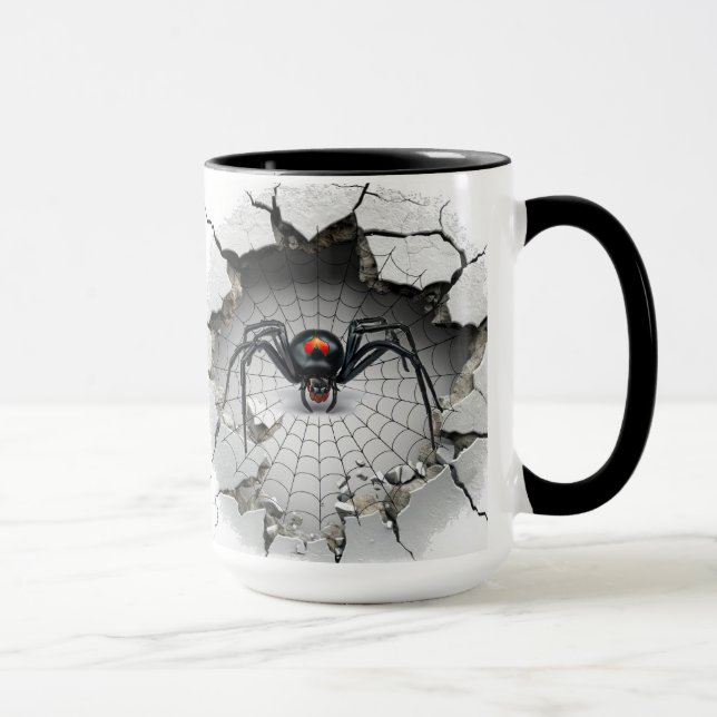 Large spider in a web mug (Right)