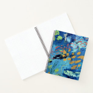 Large Spiral Notebook in Blackfish Design