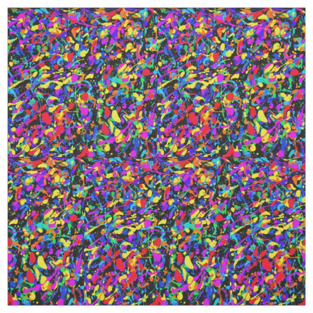 Large Splatter - Combed Cotton Fabric (Swatch)